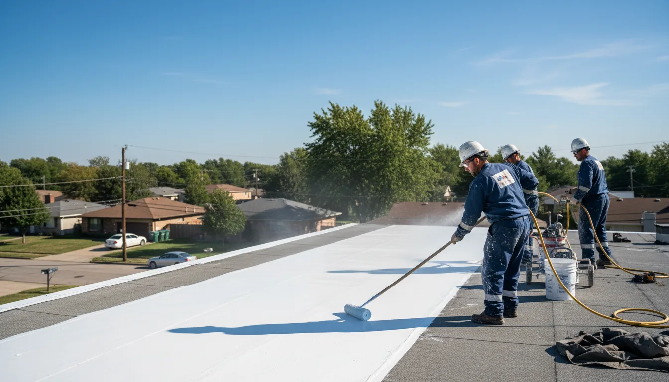 Commercial roof coating in Arbovale, WV near me